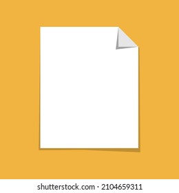 Document icon vector illustration. File, page, note sign