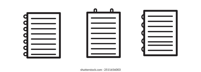 ícone do documento ilustração vetorial. Ícone de arquivo definido .