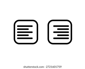 ícone do documento ilustração vetorial Ícone de IU de documento mínimo Definido para aplicativos Sites e painéis Estilo de linha preta no plano de fundo branco