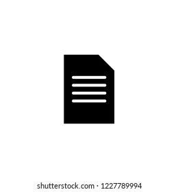 document icon. document vector illustration on white background for web and apps.