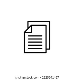 Document icon vector illustration. Paper sign and symbol. File Icon