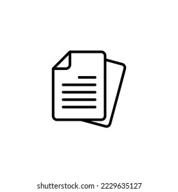 Document icon vector illustration. Paper sign and symbol. File Icon