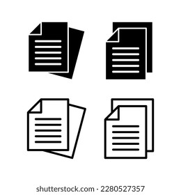 Document icon vector illustration. Paper sign and symbol. File Icon