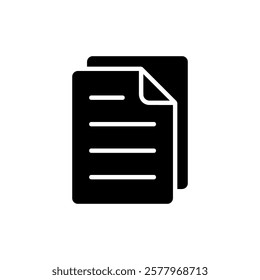 Document icon vector illustration. Paper sign and symbol. File Icon