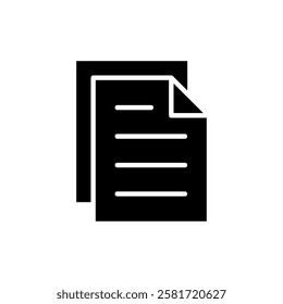 Document icon vector illustration. Paper sign and symbol. File Icon