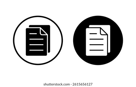 Document icon vector illustration. Paper sign and symbol. File Icon