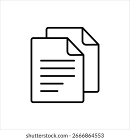Document icon vector illustration. paper icon. file icon