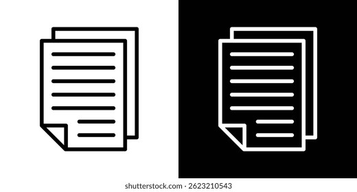 Document icon vector illustration for web and mobile