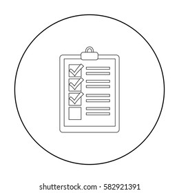 Document icon of vector illustration for web and mobile