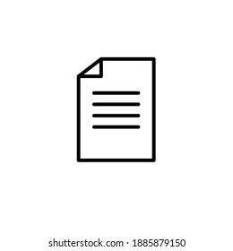 Document icon vector isolated. File. Document icon vector illustration. File pictogram-vector. Vector illustration