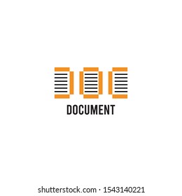 document icon vector logo illustration