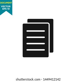 document icon vector logo template 