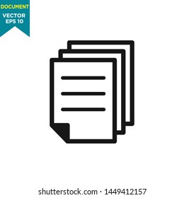 document icon vector logo template 
