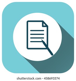 Document icon, vector logo for your design, symbol, application, website, UI