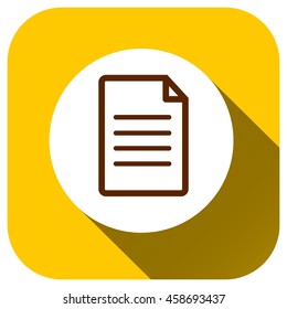 Document icon, vector logo for your design, symbol, application, website, UI