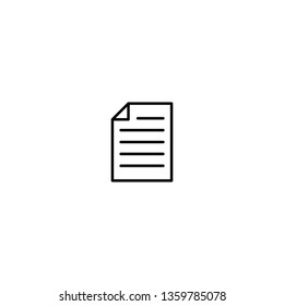 Document icon vector. Paper icon. File Icon