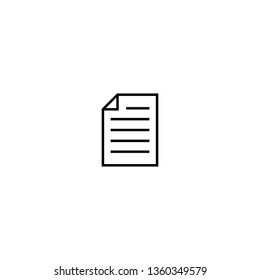 Document icon vector. Paper icon. File Icon