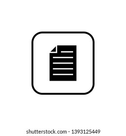 Document icon vector. Paper icon. File Icon