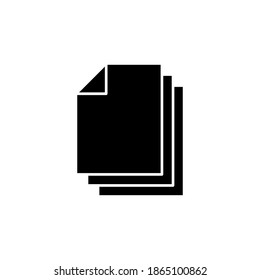 Document icon vector. Paper icon. File Icon