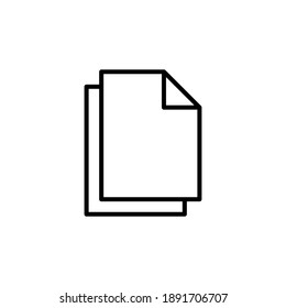 Document icon vector. Paper icon. File Icon