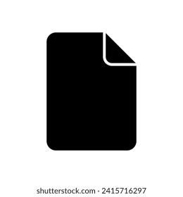 Document icon vector. Paper icon. File Icon