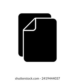 Document icon vector. Paper icon. File Icon