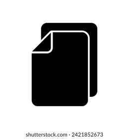 Document icon vector. Paper icon. File Icon
