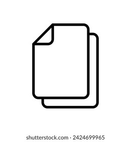 Document icon vector. Paper icon. File Icon