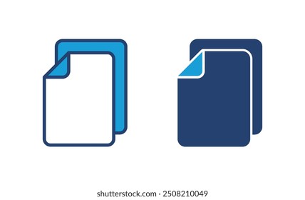 Document icon vector. Paper icon. File Icon