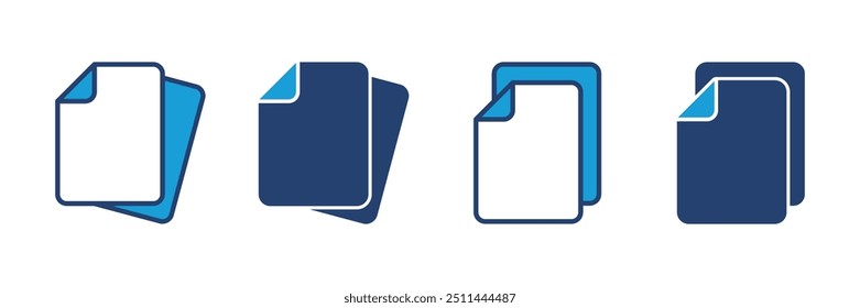 Document icon vector. Paper icon. File Icon