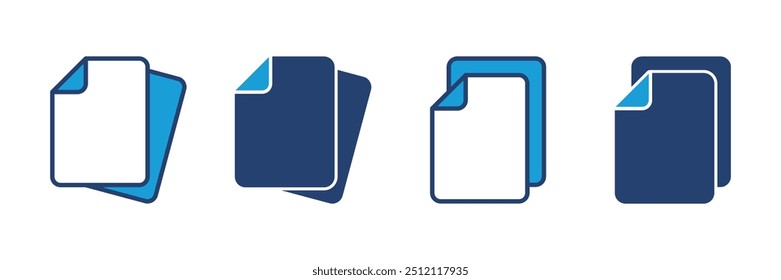 Document icon vector. Paper icon. File Icon