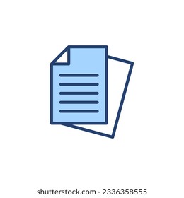 Document icon vector. Paper sign and symbol. File Icon
