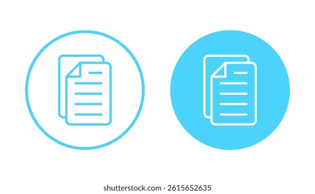 Document icon vector. Paper sign and symbol. File Icon