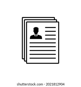 document icon vector resume sign