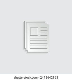 document icon vector resume sign
