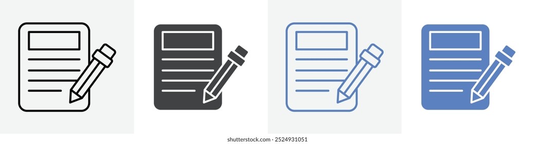 ícone de documento vetor definir uso para web