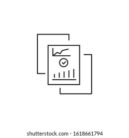 document Icon vector sign isolated for graphic and web design. document symbol template color editable on white background