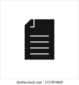 document icon vector sign symbol isolated