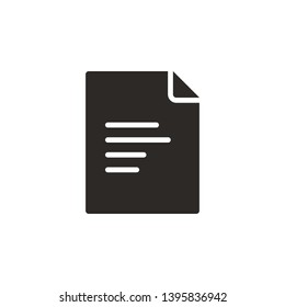 Document icon - Vector. Simple element illustration from UI concept. Document icon - Vector. Infographic concept vector illustration. on white background
