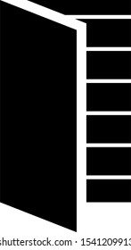 Document Icon vector. Simple flat symbol. Perfect Black pictogram illustration on white background