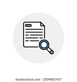 Icono de documento Vector ilustración de stock
