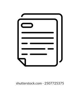Icono de documento Vector ilustración de stock