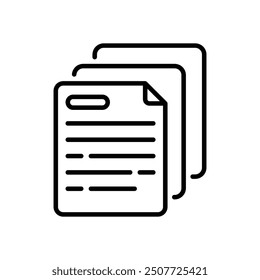Icono de documento Vector ilustración de stock