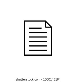 document icon vector, document Symbol vector