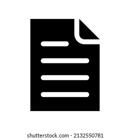 Document Icon Vector Symbol Design Illustration