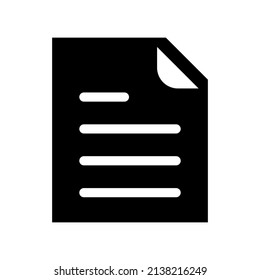 Document Icon Vector Symbol Design Illustration