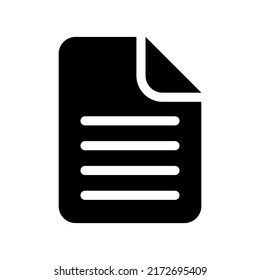 Document Icon Vector Symbol Design Illustration