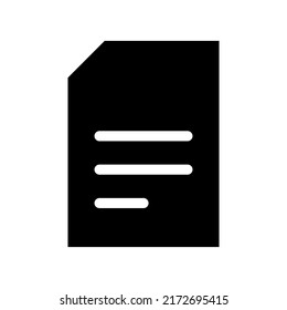 Document Icon Vector Symbol Design Illustration