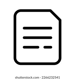 Document Icon Vector Symbol Design Illustration