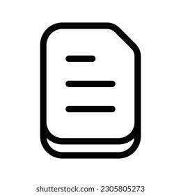 Document Icon Vector Symbol Design Illustration